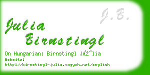 julia birnstingl business card